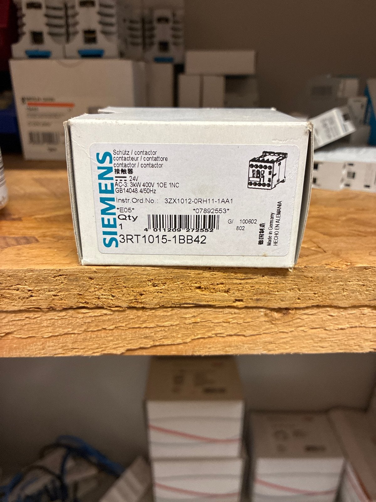 Siemens 3RT1015-1BB42 Schütz/Contactor 24V 3kW, Ophalen of Verzenden