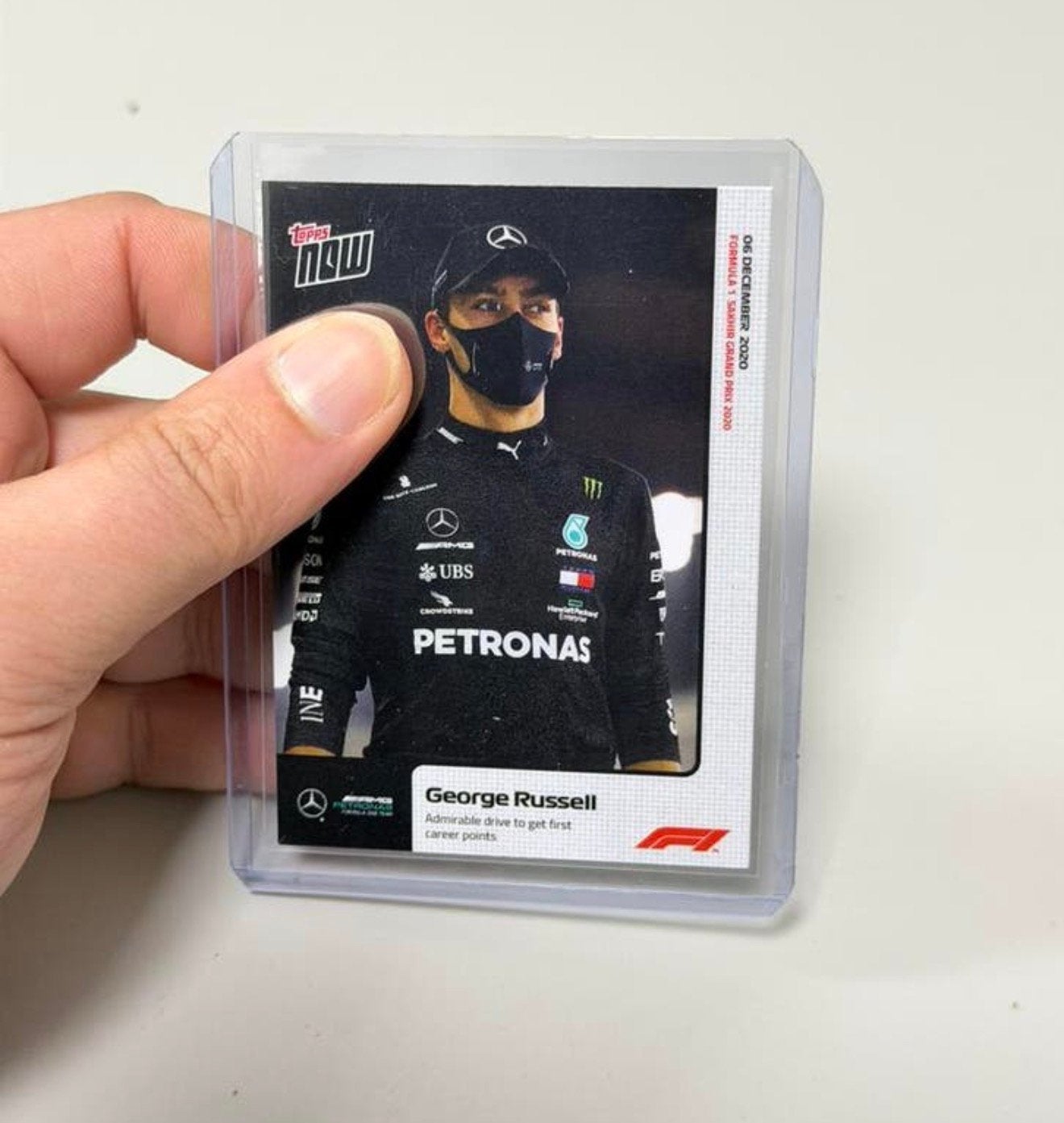 Topps Now F1 2020 #19 George Russell RC Mercedes formule 1, Ophalen of Verzenden, Nieuw, Losse kaart, Foil