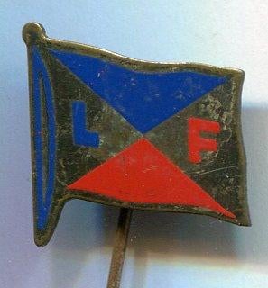 LF email op zilverkleurig scheepsvlag speldje ( U_409 ), Verzenden, Zo goed als nieuw, Transport, Speldje of Pin