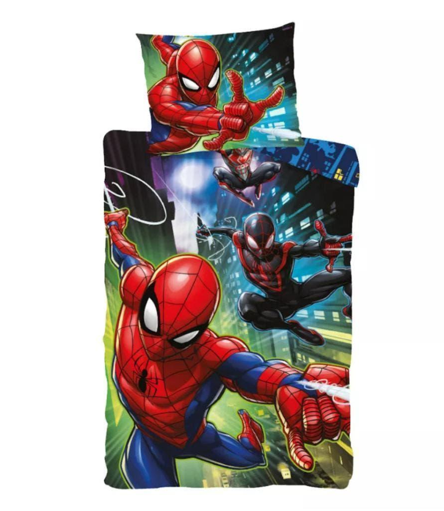 Spiderman Dekbedovertrek 140 x 200 cm - Guardians - Katoen, Kinderen en Baby's, Kinderkamer | Beddengoed, Overige kleuren, Dekbedovertrek