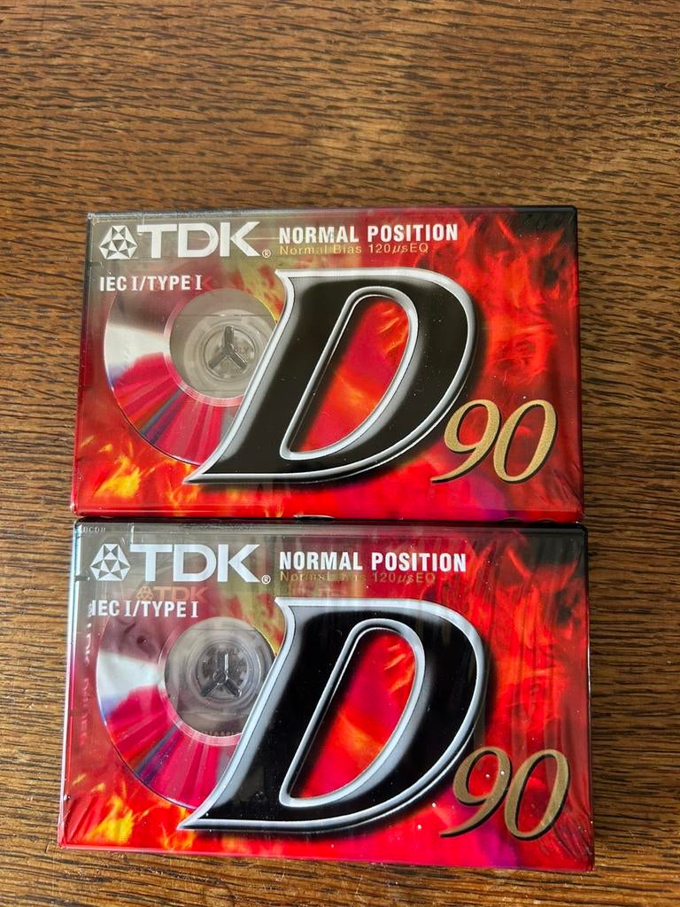 TDK cassettebandjes. Nog in folie. 90 minuten, Cd's en Dvd's, Cassettebandjes, 2 t/m 25 bandjes, Overige genres, Ophalen of Verzenden