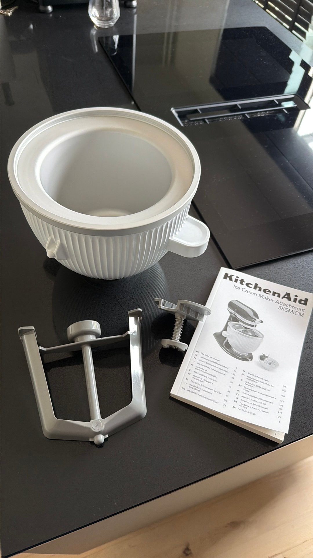 KitchenAid 5KSMICM ijs maker, Ophalen of Verzenden, Zo goed als nieuw