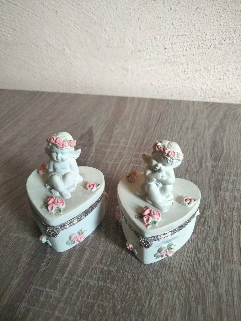 Keramiek engel potjes, Ophalen, Zo goed als nieuw, Mens