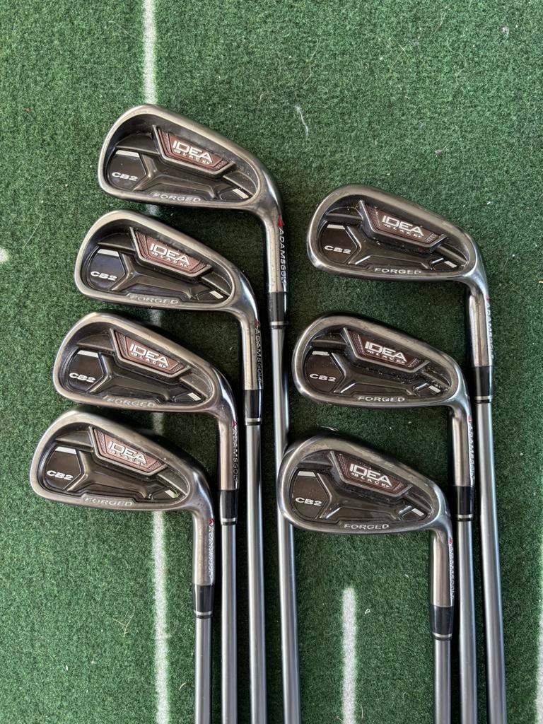 Adams Idea CB2 Black Forged Ijzerset | 4/PW | R Flex, Sport en Fitness, Golf, Zo goed als nieuw, Set, Ophalen of Verzenden