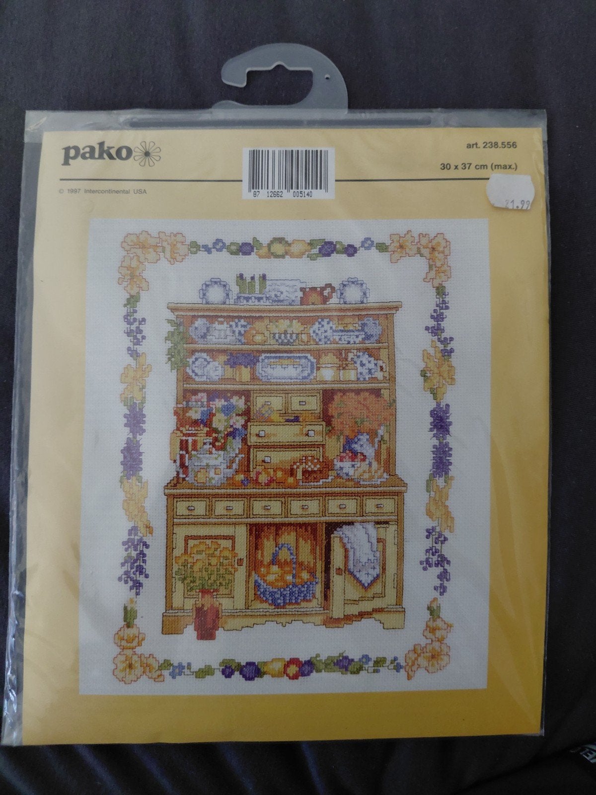 Pako Borduurpakket Keukenkast 30x37cm (max), Ophalen, Nieuw, Handborduren, Borduurpakket