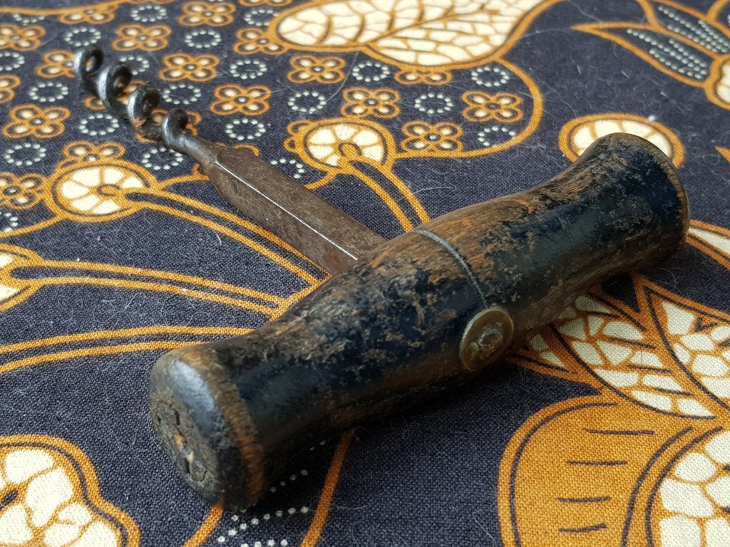 Mooie antieke kurkentrekker uit Engeland 12,4 cm. uit 1900., Ophalen of Verzenden
