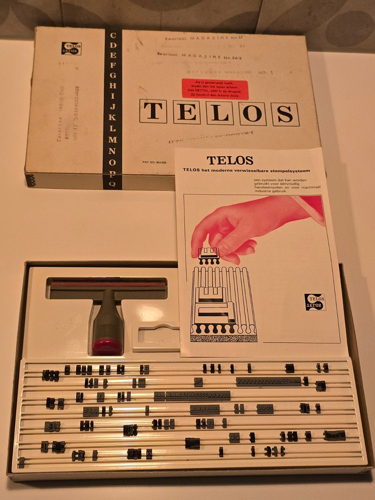 TELOS het moderne verwisselbare stempelsysteem €15, Ophalen of Verzenden