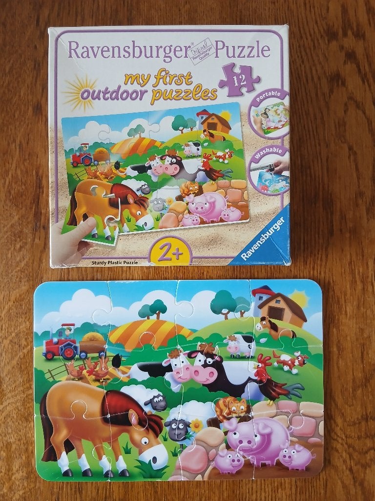 Stevige plastic puzzel: Ravensburger-My First Outdoor Puzzle, Ophalen, 10 tot 50 stukjes, Gebruikt