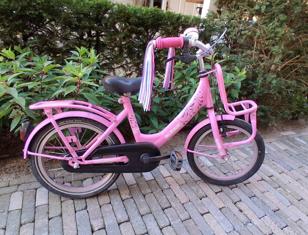 leuk!! Alpina meisjesfietsje roze(16 INCH), Ophalen, 16 tot 20 inch, Velgrem, Alpina