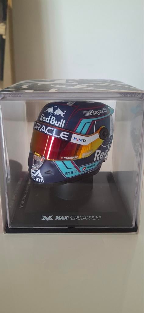 Max Verstappen Miami 2023 Helm Schaalmodel 1:4, Overige merken, 1:32 tot 1:50, Overige typen, Nieuw