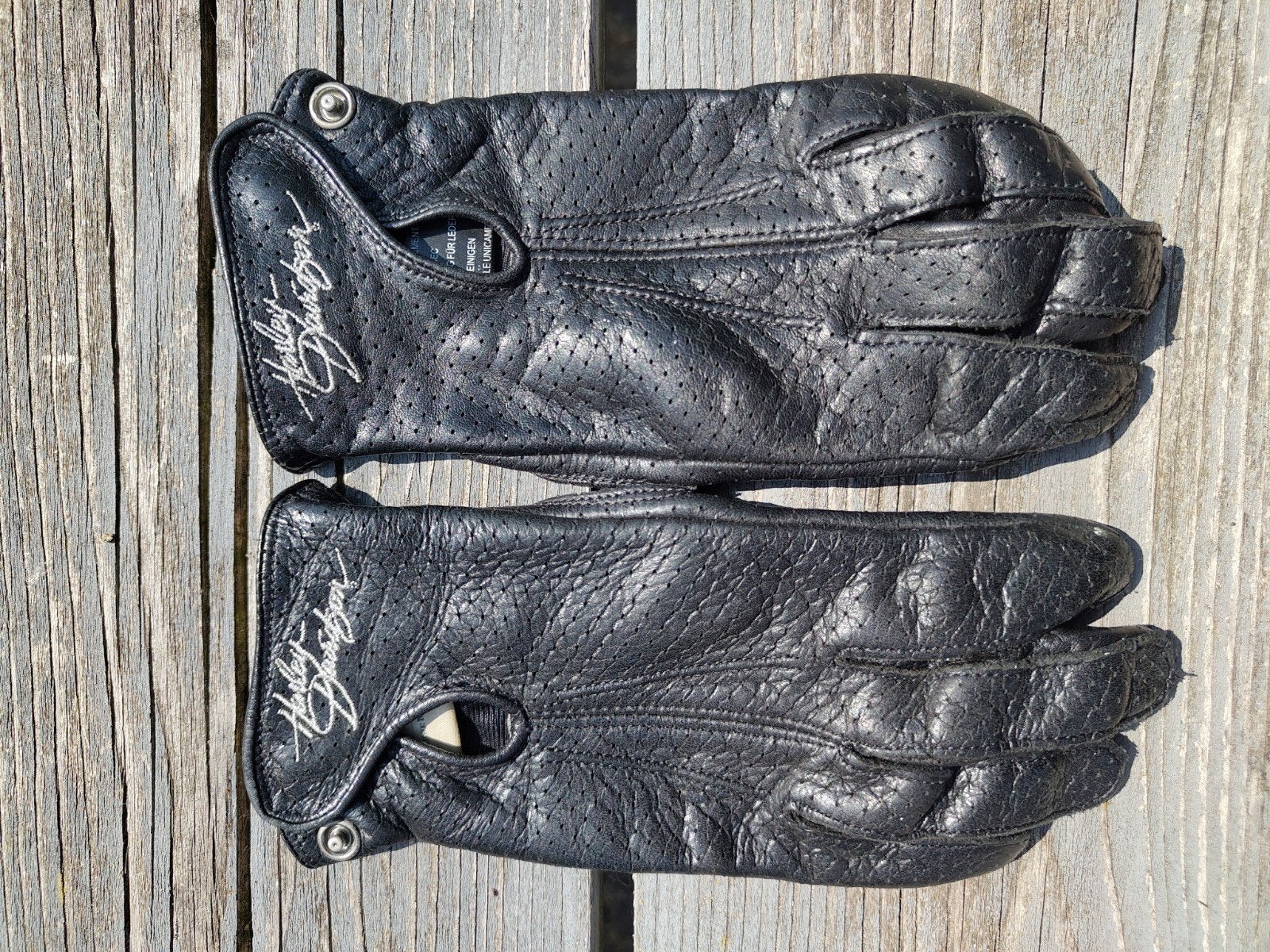 Harley-Davidson geperforeerde leren handschoenen (M), Motoren, Kleding | Motorkleding, Harley-Davidson, Ophalen of Verzenden, Dames