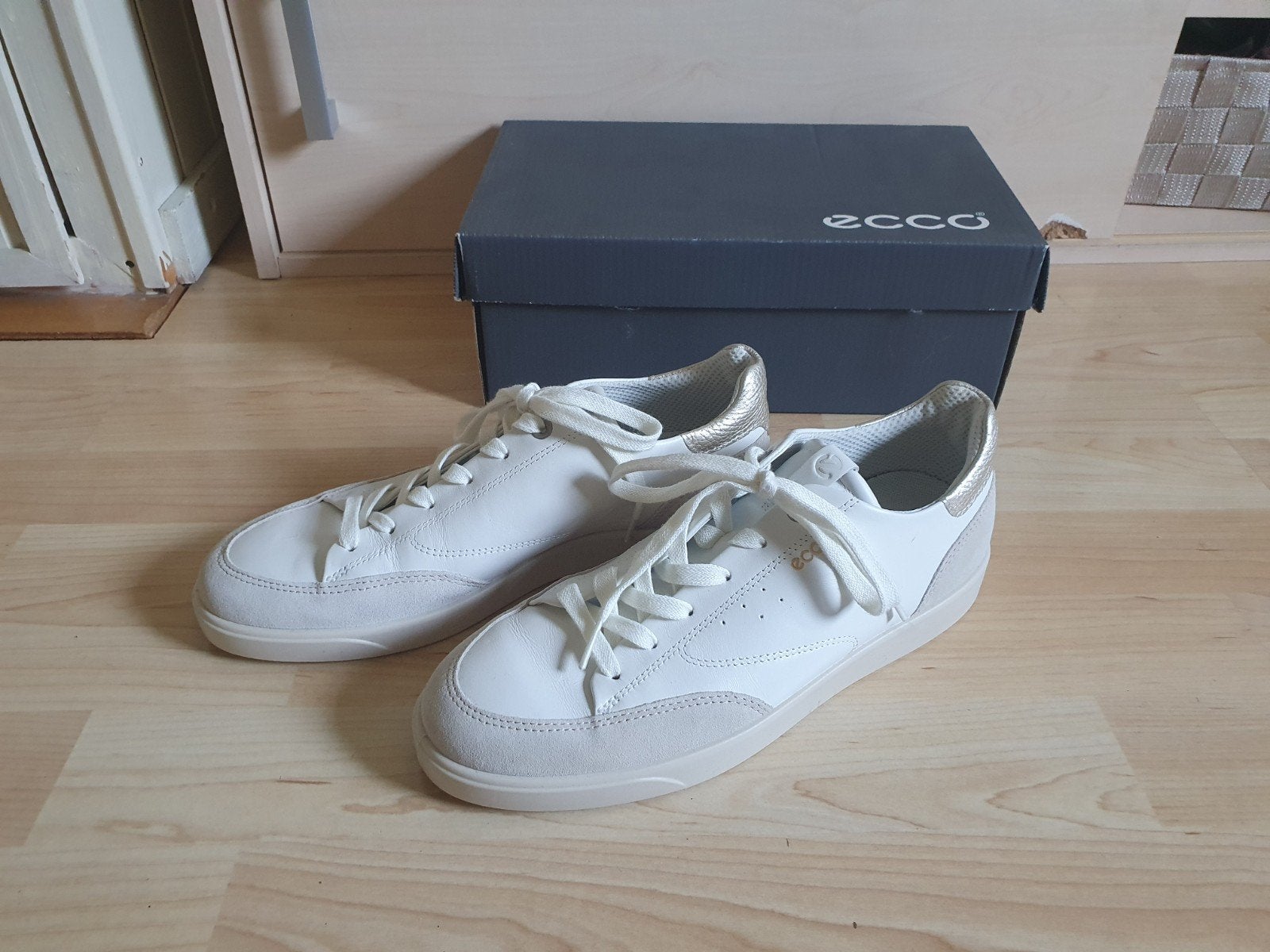 Witte Ecco sneakers gympen nieuw maat 41, Ecco, Verzenden, Wit, Nieuw