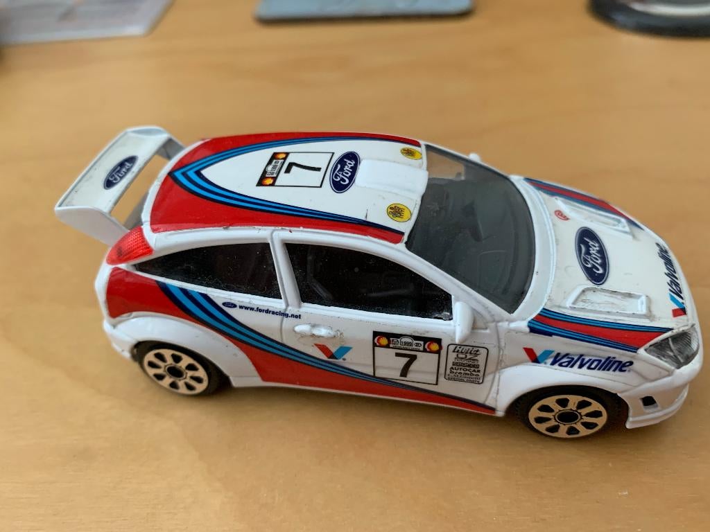 Ford Focus Rally 1:43, Ophalen of Verzenden, Zo goed als nieuw, Auto, Overige merken