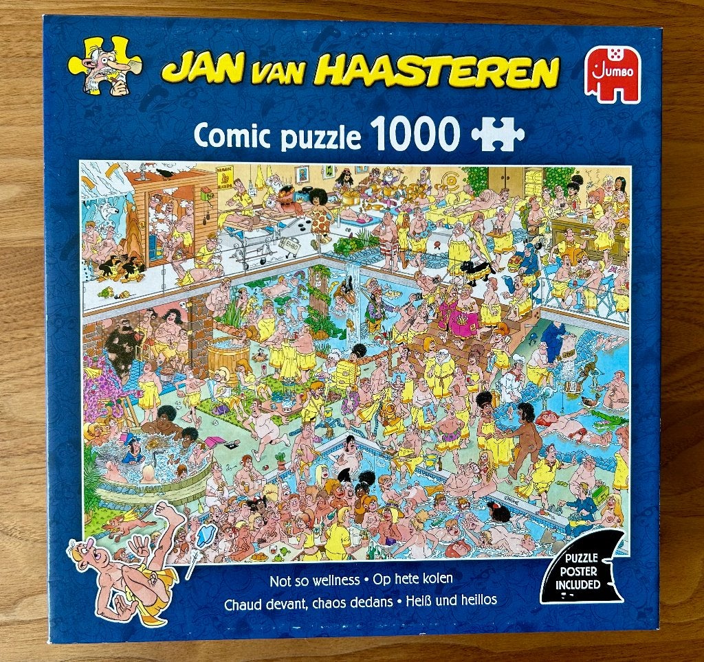 Jan van Haasteren - Op hete kolen 1000 stukjes, Ophalen, 500 t/m 1500 stukjes, Zo goed als nieuw, Legpuzzel