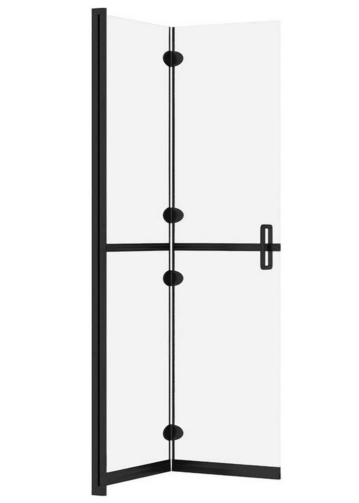 Inloopdouchewand inklapbaar 90x190 cm ESG-glas mat 90 x 190, Doe-het-zelf en Verbouw, Ophalen, Nieuw, Glas, Douche