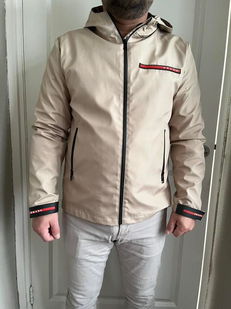 Prada zomer jas, Ophalen of Verzenden, Zo goed als nieuw, Maat 56/58 (XL), Zwart