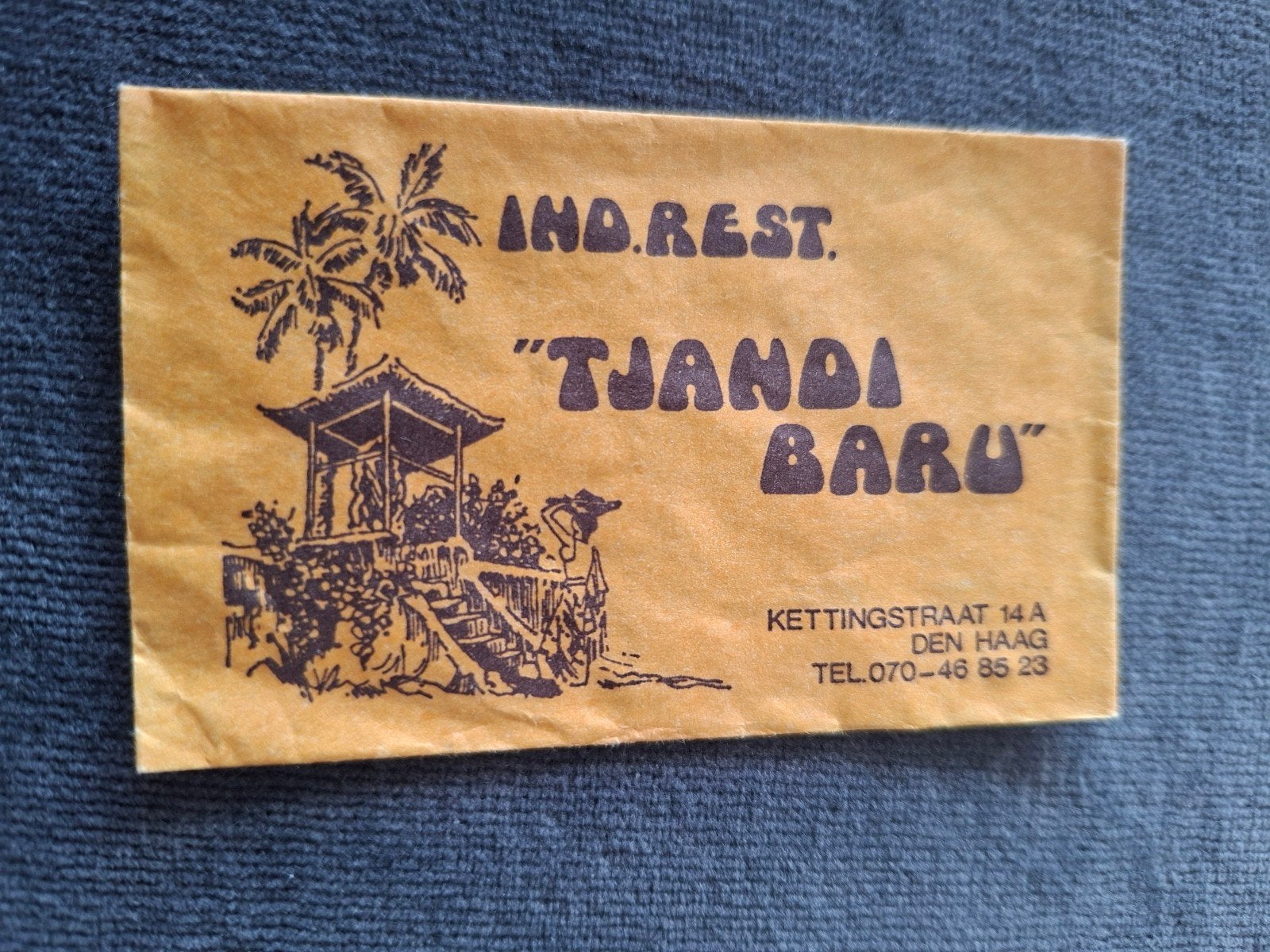 Den Haag, Ind.rest. ' Tjandi Baru", Verzamelen, Verzenden, Nederland