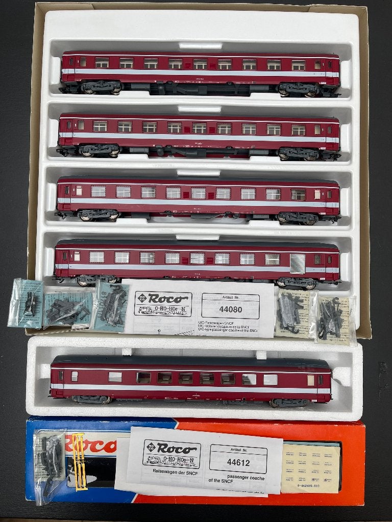 Roco 44080 + 44612 Le Capitole wagenset SNCF OVP AC, Wisselstroom, Gebruikt, Wagon, Ophalen of Verzenden