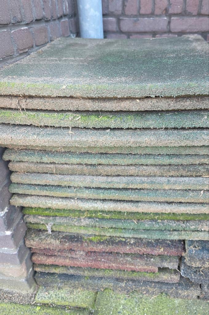Rubberen tegels, Ophalen, Rubber, Overige typen