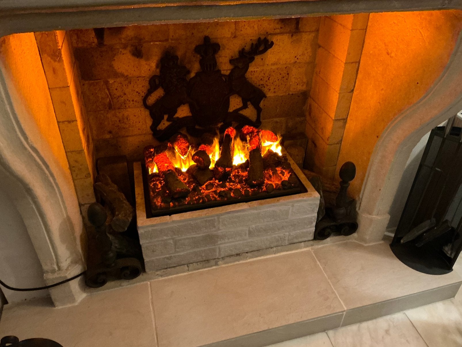 Faber electric fire CAS500, Huis en Inrichting, Haarden, Ophalen of Verzenden, Zo goed als nieuw, Inbouwhaard, Gashaard