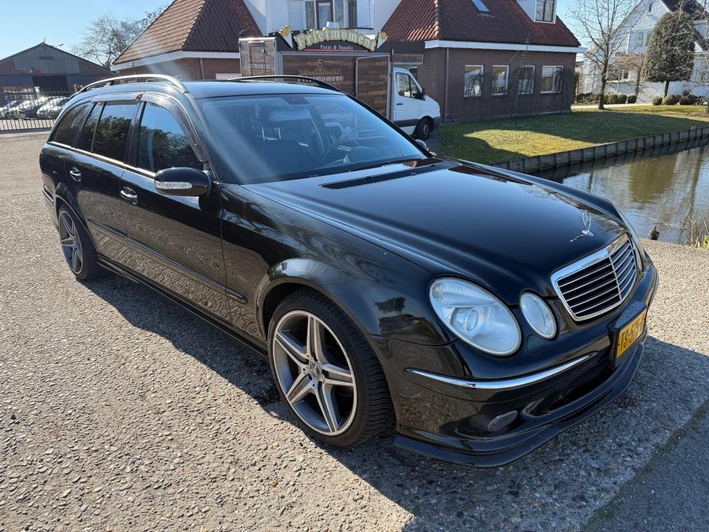 Mercedes-Benz E-klasse Combi 500 AMG uitv. (dus geen E55), Auto's, Automaat, Achterwielaandrijving, Gebruikt, Zwart