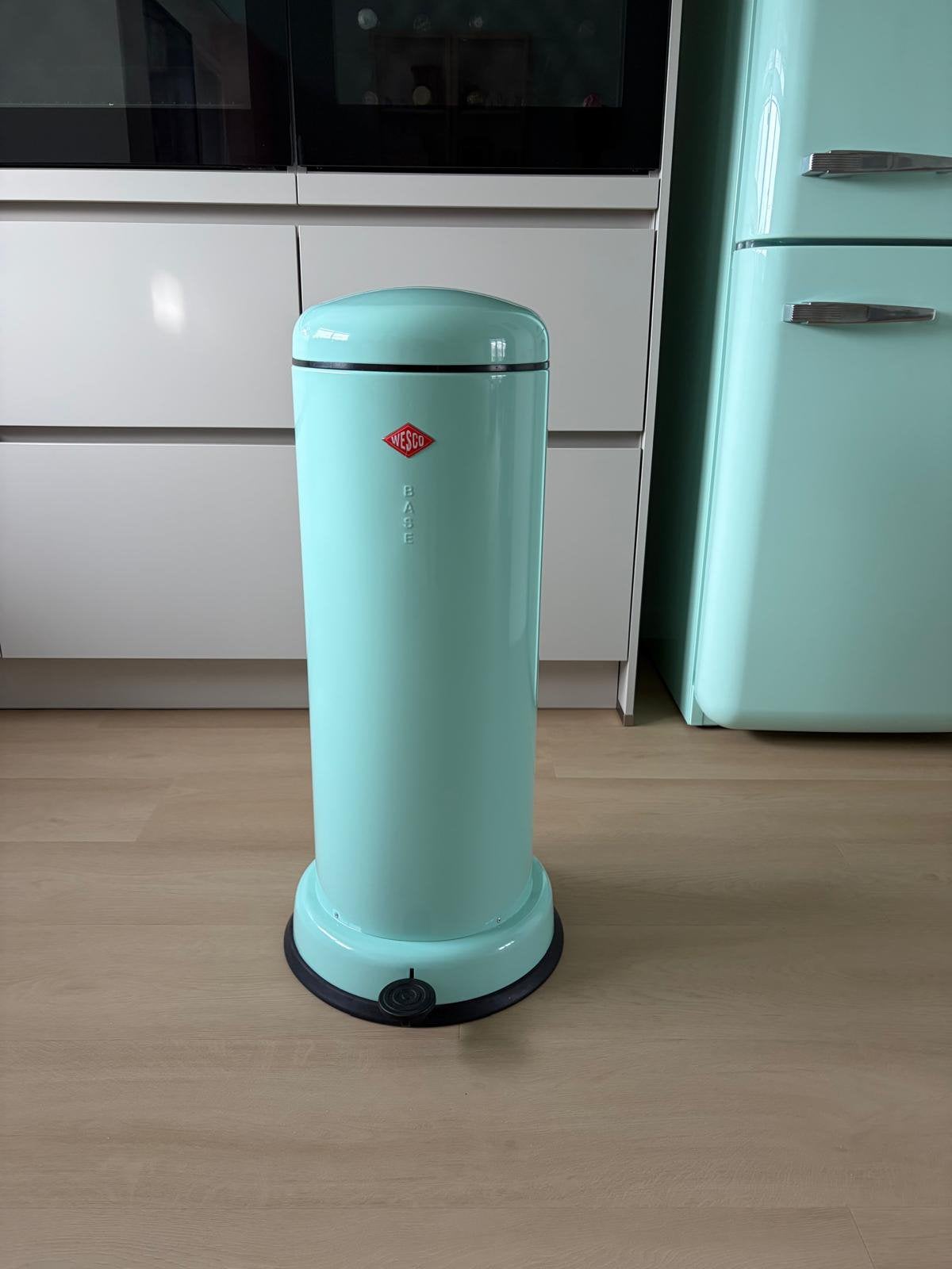 Wesco Big Baseboy prullenbak (30 liter, mint) als nieuw!, Ophalen, Met pedaal, Zo goed als nieuw, 30 tot 40 liter