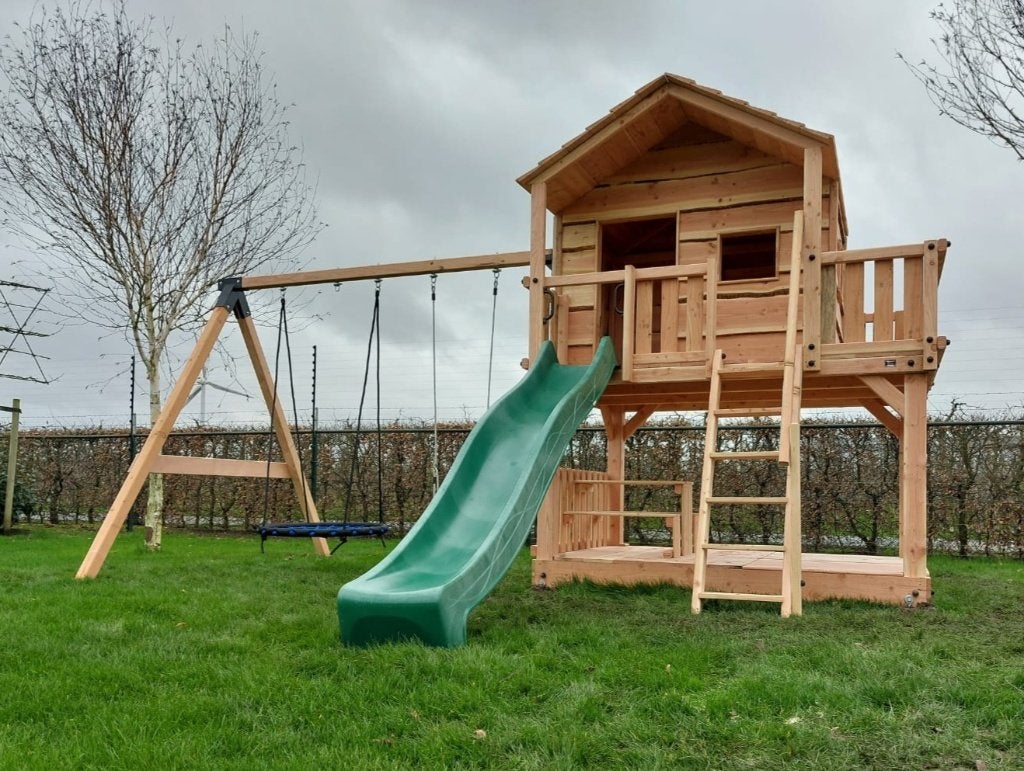 BOOMHUT PALEIS speeltoren speelhuis klimtoren speeltoestel, Ophalen, Nieuw, Schommel, Aanbouwonderdeel