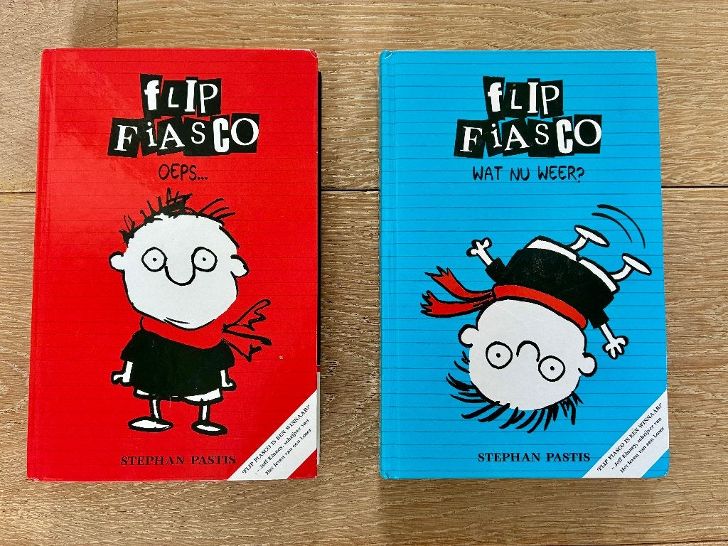 Flip Fiasco, Oeps + Flip Fiasco, Wat nu weer, Boeken, Ophalen of Verzenden, Zo goed als nieuw, Verhalen