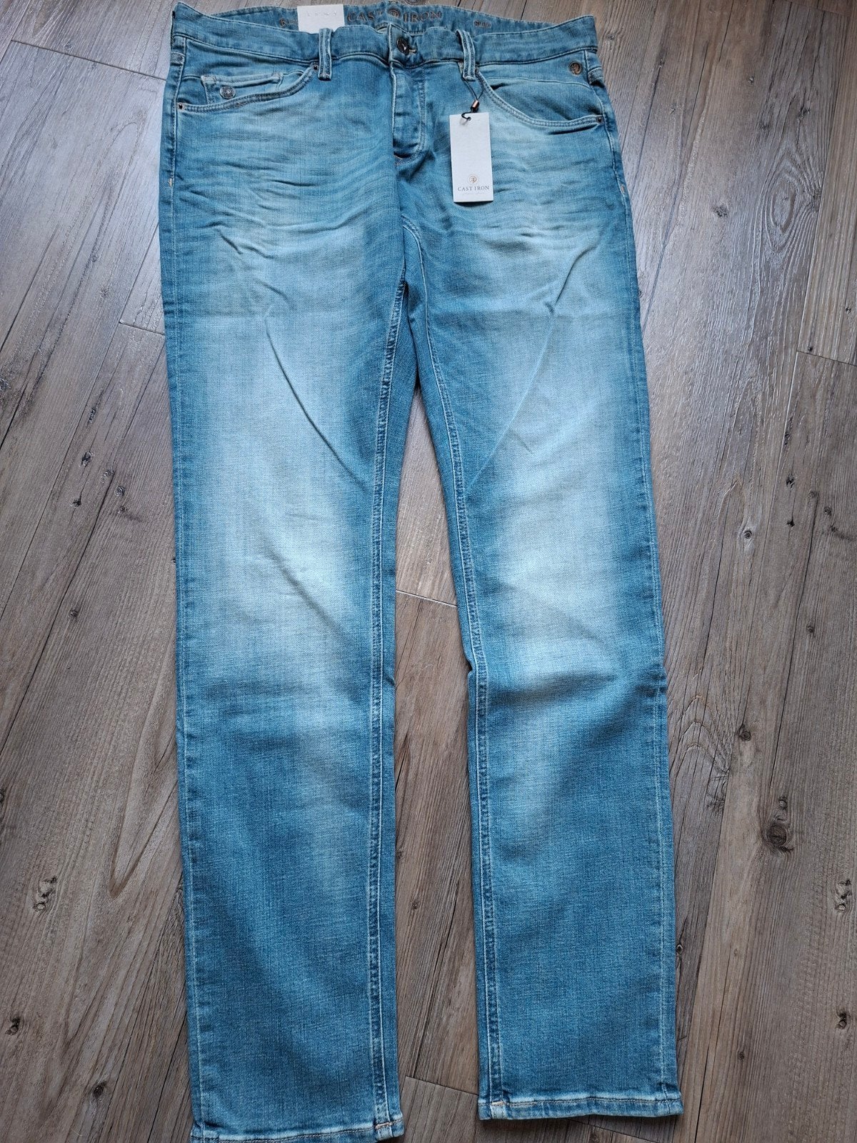 CAST IRON Riser slimfit jeans W36 L34 3 voor €149,95, W36 - W38 (confectie 52/54), Blauw, Nieuw, Ophalen of Verzenden