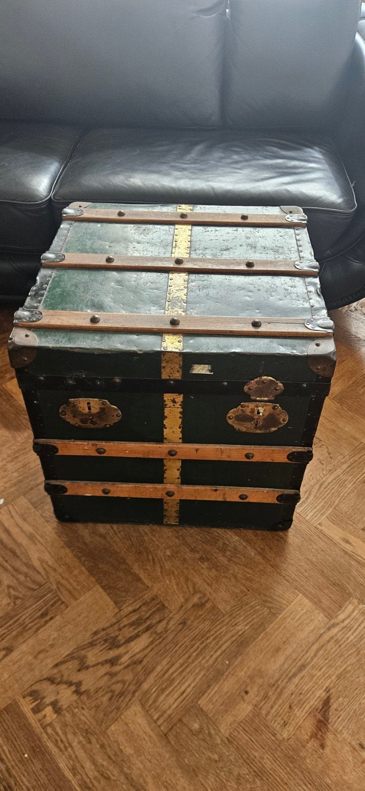 Originele hutkoffer, Ophalen, Zo goed als nieuw, 50 tot 100 cm, Minder dan 50 cm