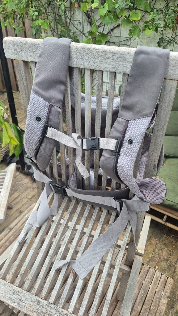 Ergobaby draagzak grijs – ergonomische babydrager, Gebruikt, Buik of Rug, Draagzak, Ophalen
