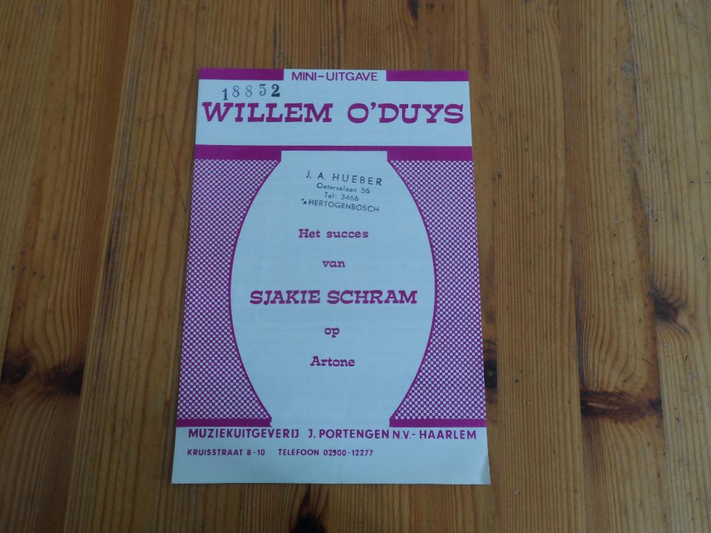 Willem o' duys - jan hes / joop portengen, Gebruikt, Ophalen of Verzenden, Artiest of Componist, Populair