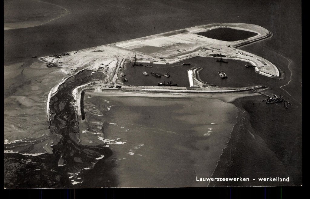 Oostmahorn (Frl.), Werkeiland Lauwerszeewerken, 1964, Verzenden, 1960 tot 1980, Ongelopen, Friesland