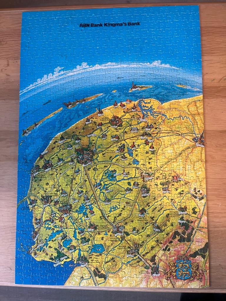 ABN kingma’s bank puzzel, Hobby en Vrije tijd, Denksport en Puzzels, Ophalen of Verzenden, 500 t/m 1500 stukjes, Zo goed als nieuw