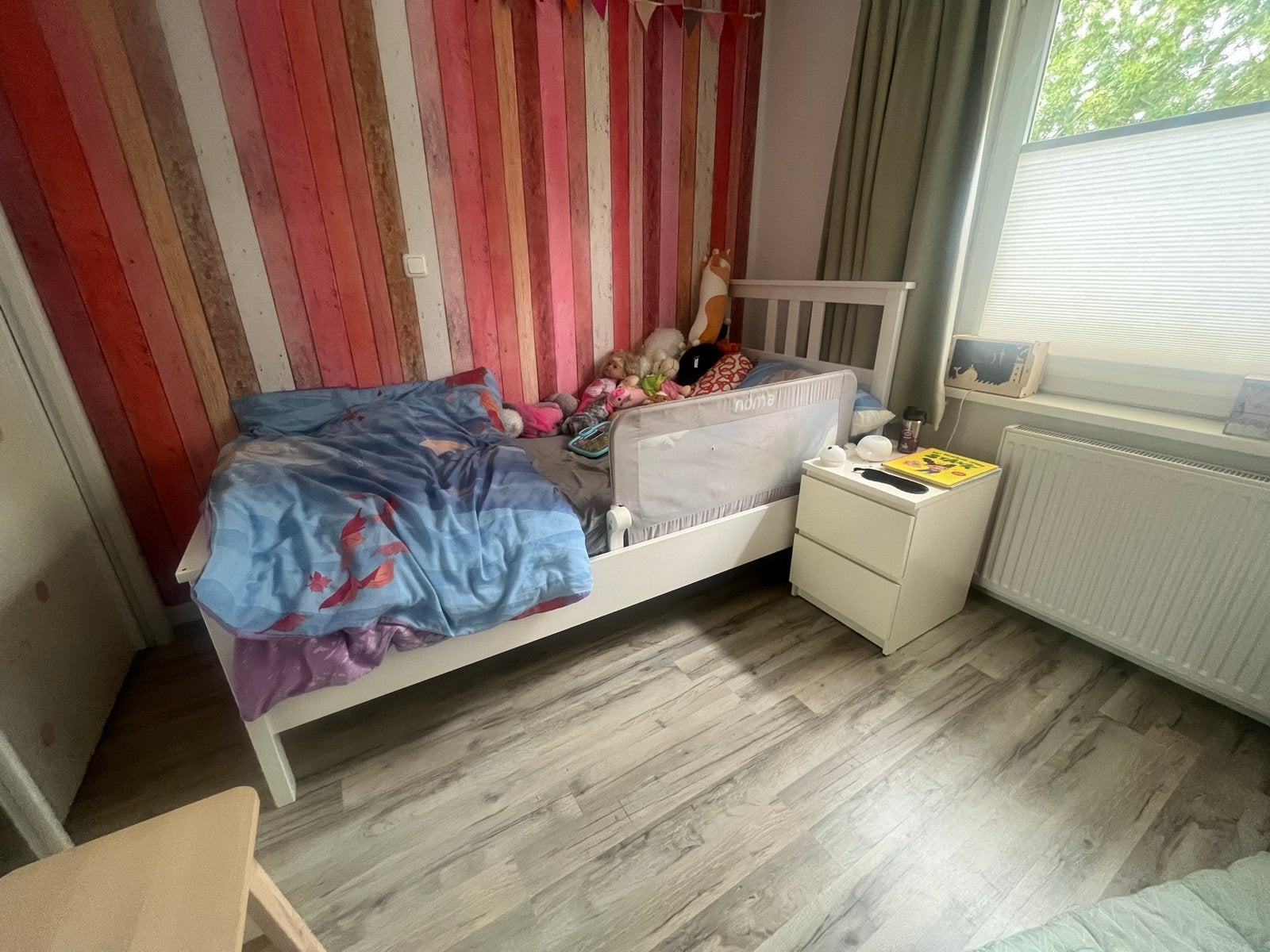 IKEA Hemnes bedframe wit 90x200 cm (excl. lade en matras), Ophalen, Gebruikt, 90 cm, Eenpersoons