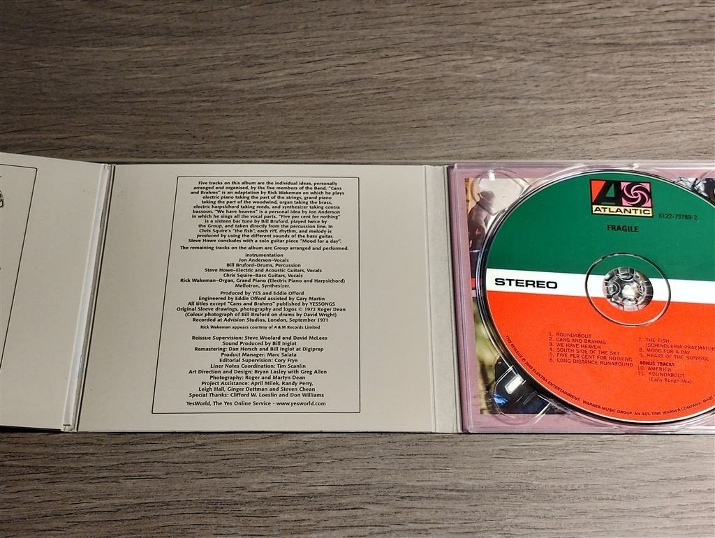 Yes ‎- Fragile [Digipack], Ophalen of Verzenden, Zo goed als nieuw, Poprock