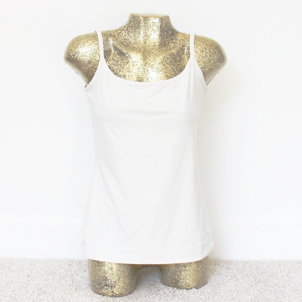 Promod Topje Basic (S) - 22 € 15,-, Kleding | Dames, Tops, Zo goed als nieuw, Maat 36 (S), Wit, Zonder mouw, Ophalen of Verzenden