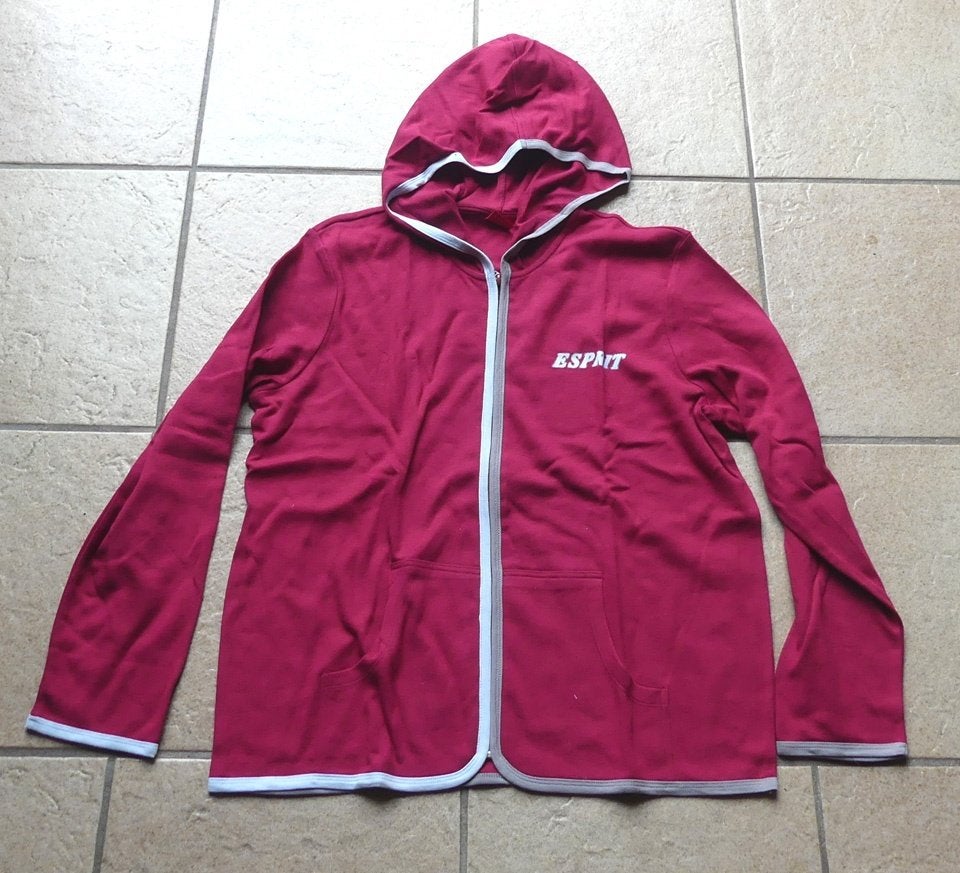 Esprit loungewear vest wijnrood capuchon maat 42 - NIEUW!, Maat 42/44 (L), Nieuw, Ophalen of Verzenden, Rood