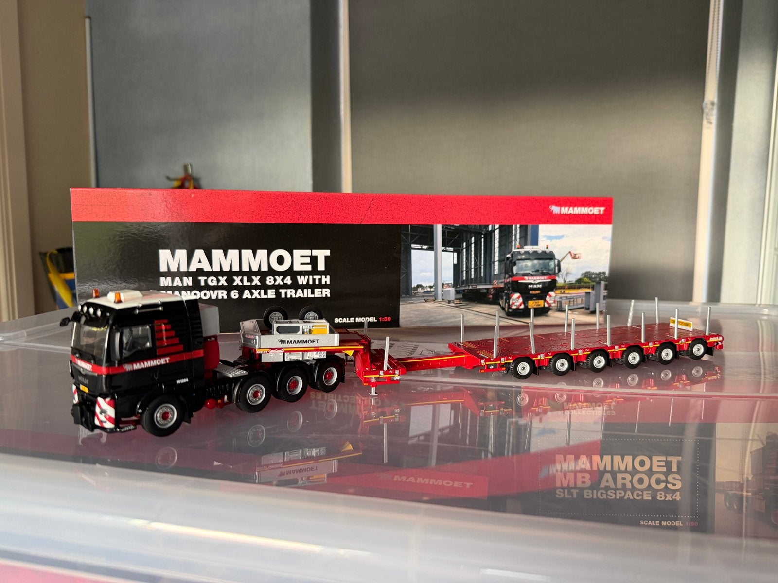WSI Mammoet MAN TGX XLX 8x4 met MANOOVR 6-assige trailer, Ophalen of Verzenden, Zo goed als nieuw, Wsi
