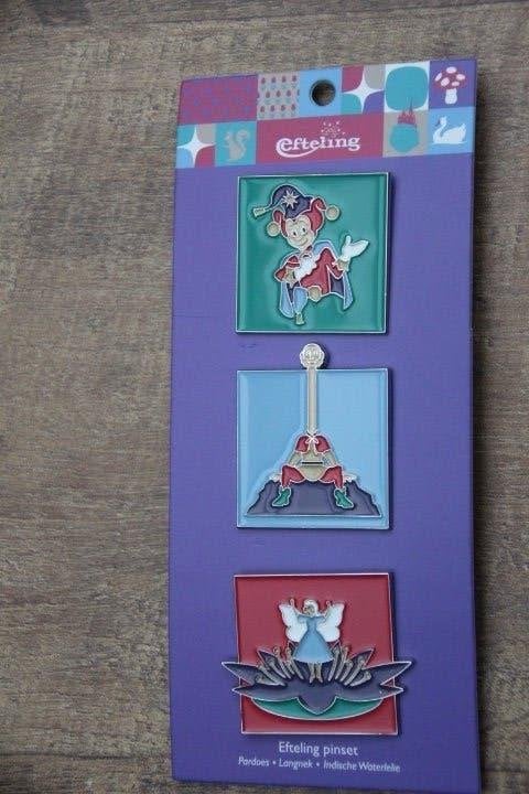 efteling pin  pin set 1, Verzamelen, Efteling, Ophalen of Verzenden, Nieuw, Button of Speldje