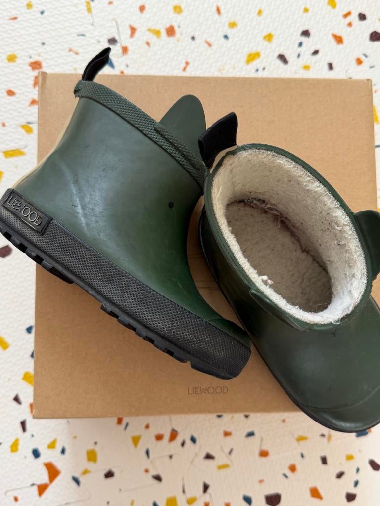 Liewood regenlaarzen maat 24 - Groen, Kinderen en Baby's, Kinderkleding | Schoenen en Sokken, Ophalen of Verzenden, Gebruikt, Jongen of Meisje