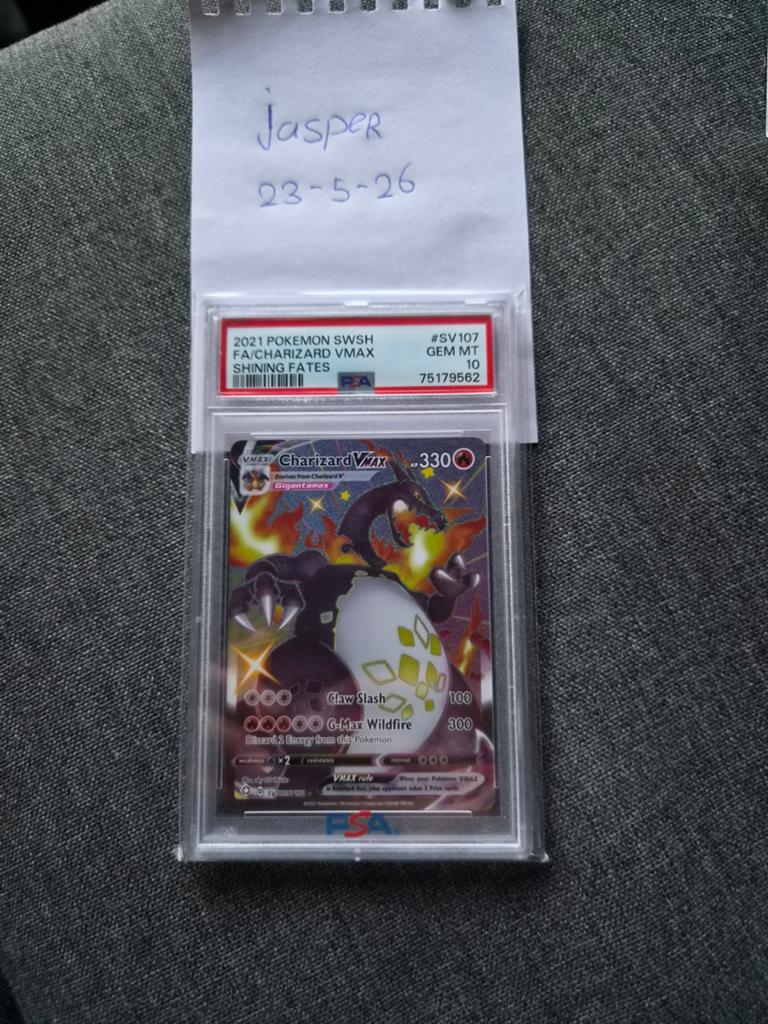 Charizard SV107 PSA10 Shining Fates, Ophalen of Verzenden, Zo goed als nieuw