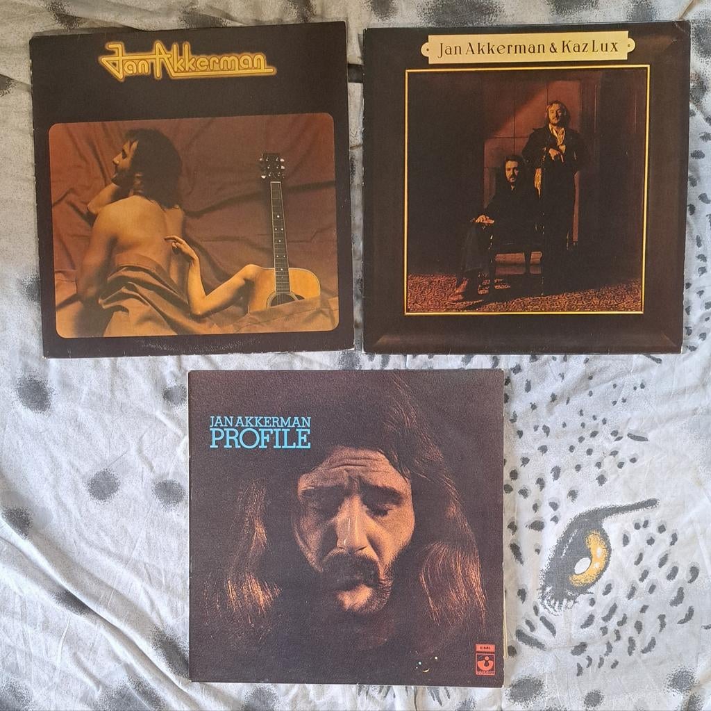 3x LP Jan Akkerman:Jan Akkerman, Profile, Jan Akkerman & Ka, Progressive, Gebruikt, Ophalen of Verzenden, 1970 - 1979
