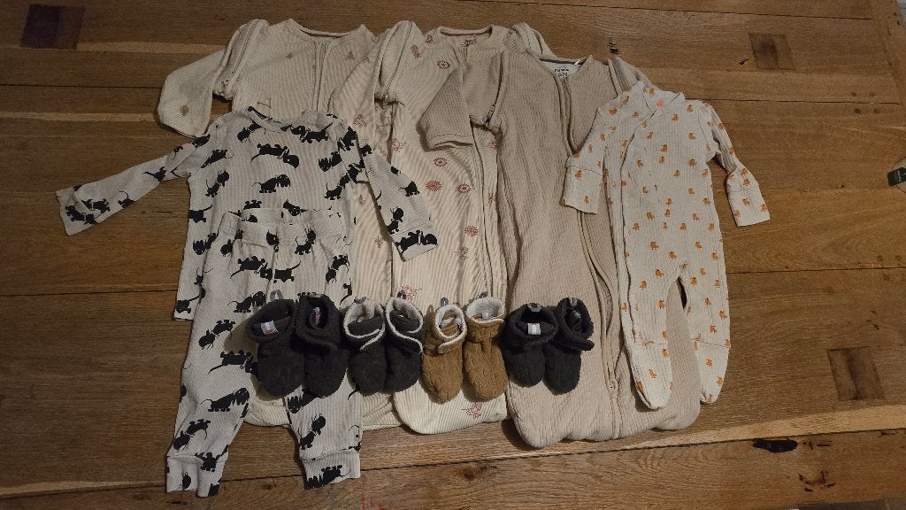 Set slaapzakken, slofjes ed (Prenatal, Lodger etc) mt 68/74), Ophalen of Verzenden, Gebruikt, Maat 68