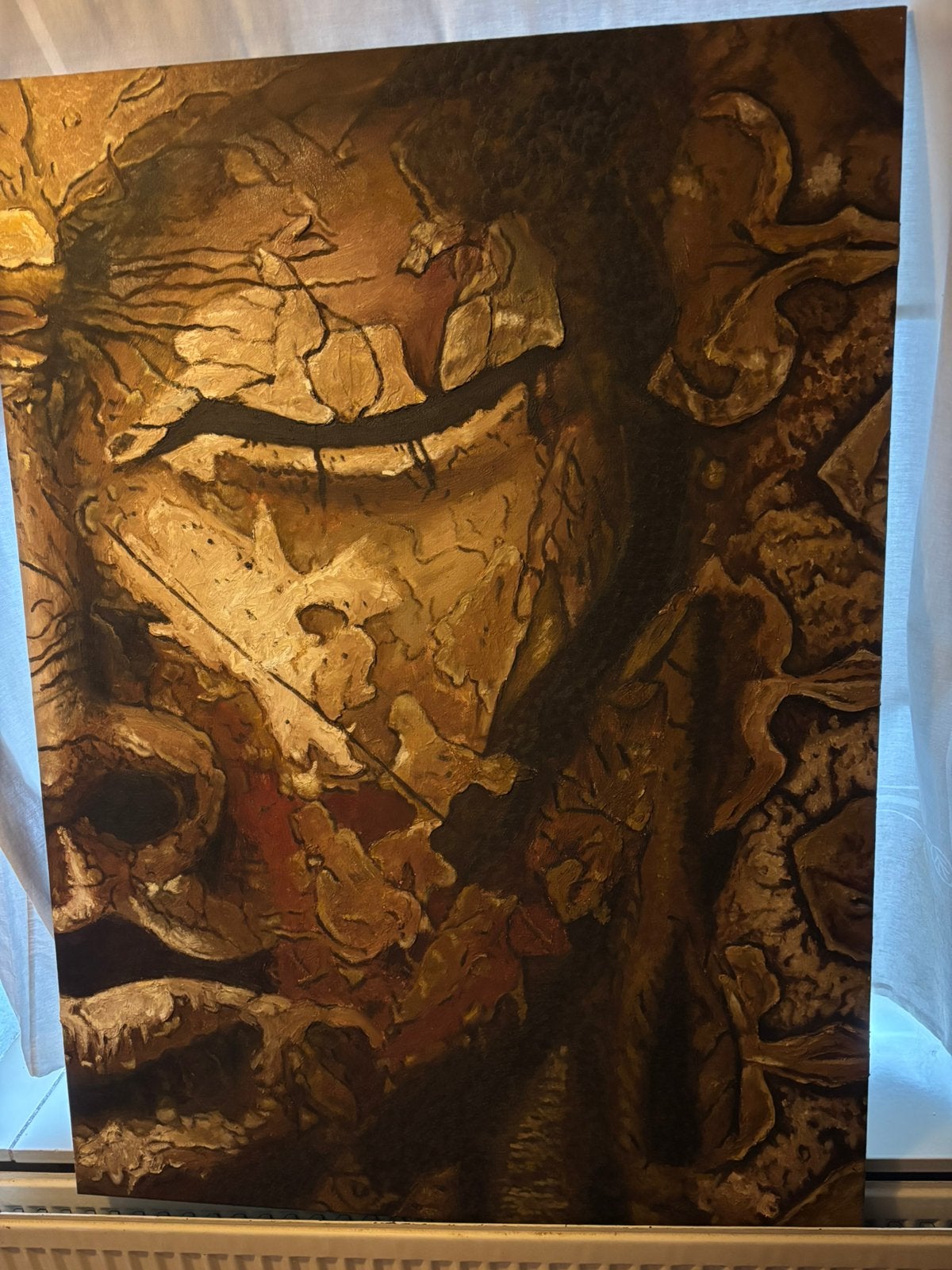 Groot canvas schilderij/doek buddha 110/80 gratis, Ophalen