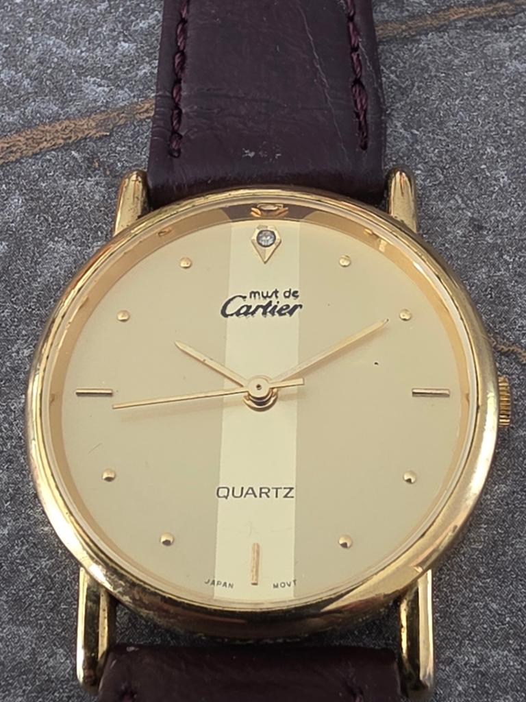 Cartier Quartz horloge - Must de Cartier - Goede staat, Overige merken, Overige materialen, Polshorloge, Ophalen of Verzenden
