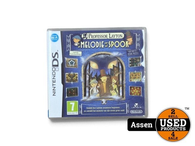 Professor Layton En De Melodie Van Het Spook DS Game, Spelcomputers en Games, Nintendo, Zo goed als nieuw, Support@nintendo.com