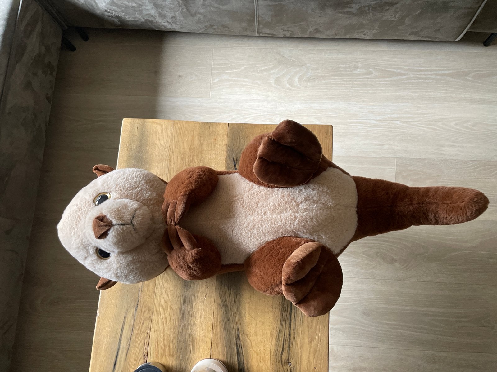 Grote knuffelotter - Zo goed als nieuw, Ophalen, Overige typen, Zo goed als nieuw, Bruin
