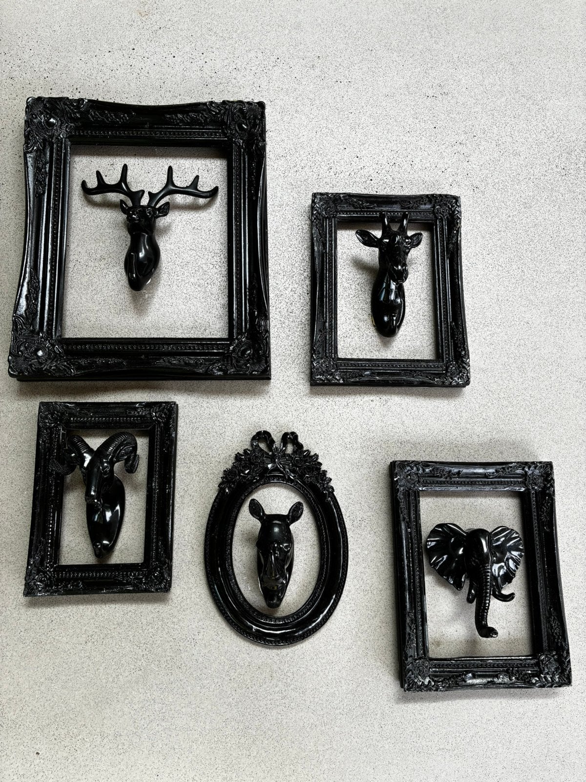 Leuke dieren wanddecoratie voor baby-/ kinderkamer, Losse elementen, Zwart, Ophalen of Verzenden, Zo goed als nieuw