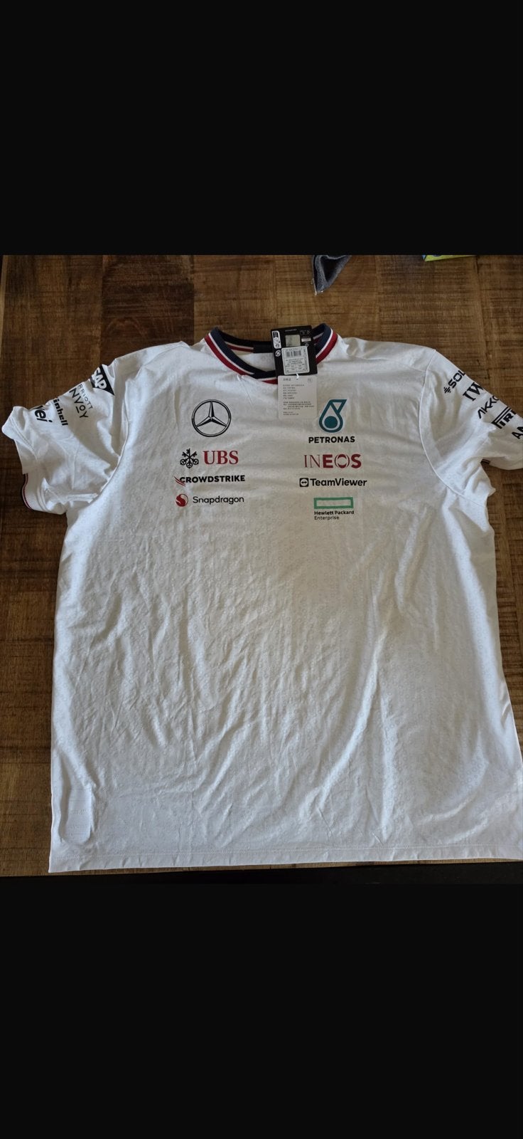Mercedes-AMG Petronas F1 Team T-shirt XXL, Ophalen of Verzenden, Nieuw, Overige maten, Wit
